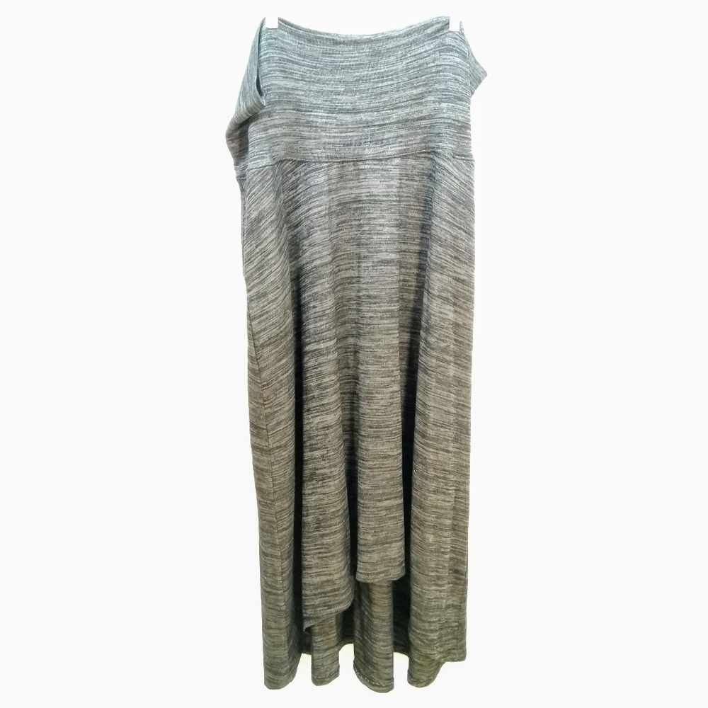 LIVI Active Gray Heathered Maxi Skirt 22/24 | Stretch Athleisure Skirt